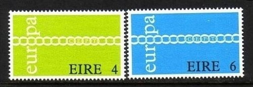 IRLAND MI-NR. 265-266 POSTFRISCH(MINT) EUROPA 1971 KETTE