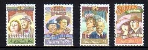 AUSTRALIEN MI-NR. 1157-1160 POSTFRISCH(MINT) SCREEN 1989 SCHAUSPIELER