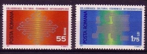 RUMÄNIEN MI-NR. 2919-2920 POSTFRISCH MITLÄUFER 1971 - INTEREUROPA
