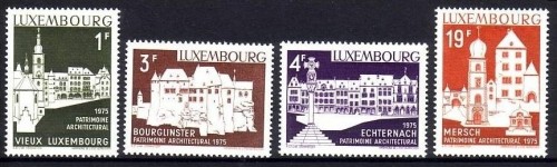 LUXEMBOURG MI-NR. 900-903 POSTFRISCH(MINT) MITLÄUFER 1975 EUROPÄISCHES DENKMALSCHUTZJAHR