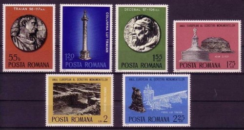 RUMÄNIEN MI-NR. 3267-3272 POSTFRISCH(MINT) MITLÄUFER 1975 EUROPÄISCHES DENKMALSCHUTZJAHR