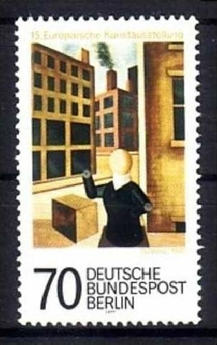 BERLIN MI-NR. 551 POSTFRISCH(MINT) MITLÄUFER 1977 EUROPÄISCHE KUNSTAUSSTELLUNG