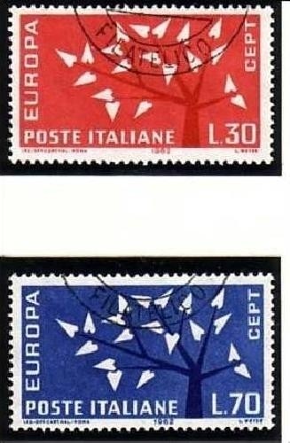 ITALIEN MI-NR. 1129-1130 GESTEMPELT(USED) EUROPA 1962 - BAUM