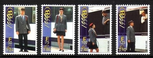 BELGIEN EISENBAHNMARKEN POSTFRISCH(MINT) von 1999