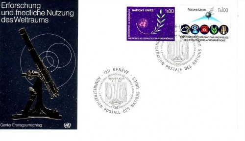 UNO GENF MI-NR. 107-108 FDC UNISPACE 1982