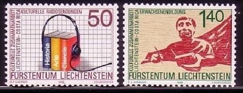 LIECHTENSTEIN MI-NR. 945-946 POSTFRISCH(MINT) MITLÄUFER 1988 KULTURELLE ZUSAMMENARBEIT