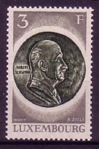LUXEMBOURG MI-NR. 849 POSTFRISCH MITLÄUFER 1972 MONTANUNION SCHUMANN
