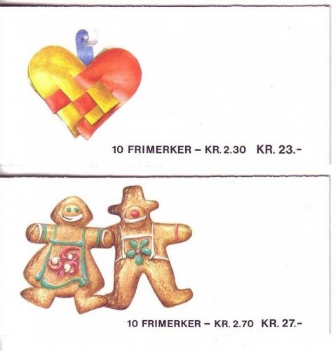 NORWEGEN 2 MH mit MI-NR. 984-985 POSTFRISCH(MINT) WEIHNACHTEN 1987 KATZE