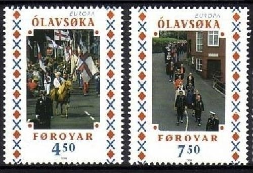 FÄRÖER MI-NR. 338-339 POSTFRISCH(MINT) EUROPA 1998 FESTE und FEIERTAGE
