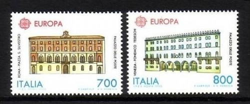 ITALIEN MI-NR. 2150-2151 POSTFRISCH(MINT) EUROPA 1990 POSTALISCHE EINRICHTUNGEN