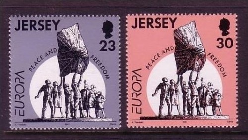 JERSEY MI-NR. 693-694 POSTFRISCH(MINT) EUROPA 1995 FRIEDEN und FREIHEIT