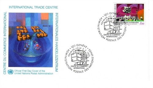 UNO GENF MI-NR. 182 FDC HANDELSZENTRUM ITC