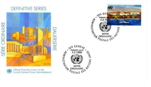 UNO GENF MI-NR. 183 FDC FREIMARKE PALAIS DES NATIONS GENF