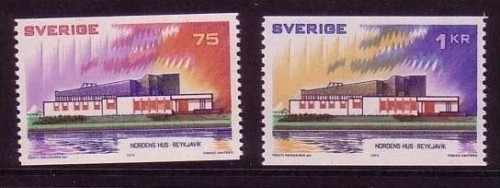 SCHWEDEN MI-NR. 808-809 POSTFRISCH(MINT) NORDEN 1973 HAUS DES NORDENS REYKJAVIK
