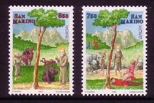 SAN MARINO MI-NR. 1713-1714 POSTFRISCH(MINT) EUROPA 1997 SAGEN und LEGENDEN