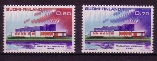FINNLAND MI-NR. 724-725 POSTFRISCH(MINT) NORDEN 1973 - HAUS DES NORDENS - REYKJAVIC