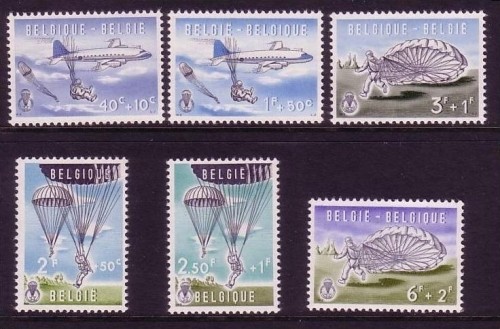 BELGIEN MI-NR. 1190-1195 POSTFRISCH(MINT) FALLSCHIRMSPRINGEN