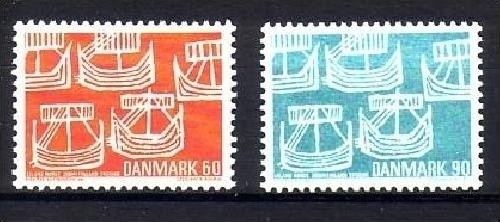 DÄNEMARK MI-NR. 475-476 POSTFRISCH(MINT) NORDEN 1969 SEGELBOOTE
