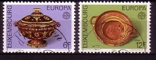 LUXEMBURG MI-NR. 928-929 GESTEMPELT(USED) EUROPA 1976 KUNSTHANDWERK