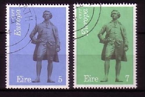 IRLAND MI-NR. 302-303 GESTEMPELT(USED) EUROPA 1974 SKULPTUREN