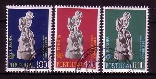 PORTUGAL MI-NR. 1231-1233 GESTEMPELT(USED) EUROPA 1974 SKULPTUREN
