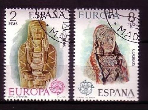 SPANIEN MI-NR. 2072-2073 GESTEMPELT(USED) EUROPA 1974 SKULPTUREN