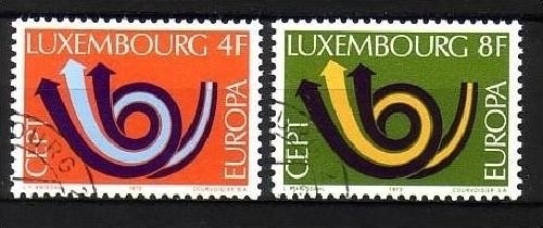LUXEMBURG MI-NR. 862-863 o EUROPA 1973 - POSTHORN