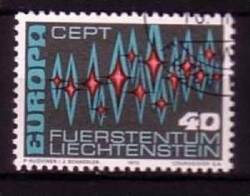LIECHTENSTEIN MI-NR. 564 GESTEMPELT(USED) EUROPA 1972 STERNE