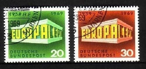 DEUTSCHLAND MI-NR. 583-584 o EUROPA 1969 - EUROPA CEPT