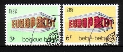 BELGIEN MI-NR. 1546-1547 GESTEMPELT(USED) EUROPA 1969 EUROPA CEPT