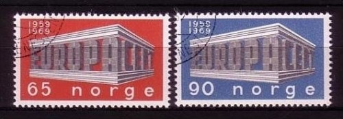 NORWEGEN MI-NR. 583-584 o EUROPA 1969 - EUROPA CEPT