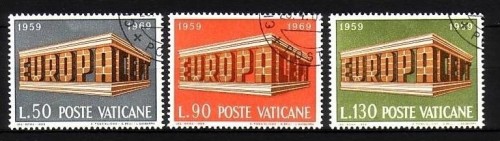 VATIKAN MI-NR. 547-549 o EUROPA 1969 - EUROPA CEPT