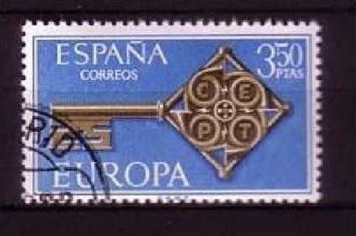 SPANIEN MI-NR. 1755 o EUROPA 1968 - KREUZBARTSCHLÜSSEL