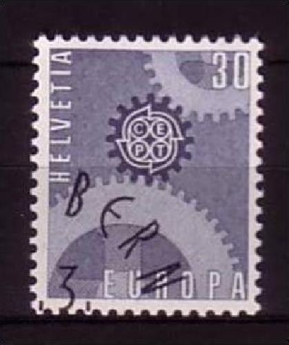 SCHWEIZ MI-NR. 850 GESTEMPELT(USED) EUROPA 1967 ZAHNRÄDER