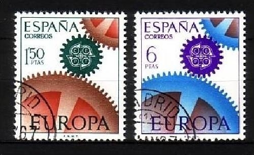 SPANIEN MI-NR. 1682-1683 o EUROPA 1967 - ZAHNRÄDER