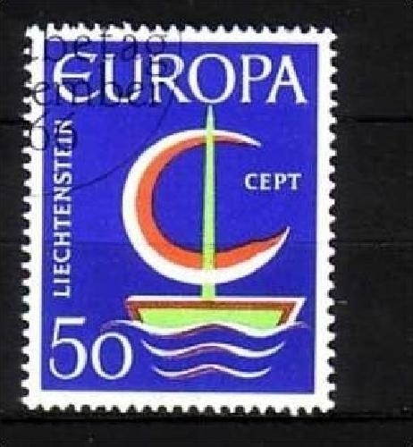 LIECHTENSTEIN MI-NR. 469 o EUROPA 1966 - SEGEL