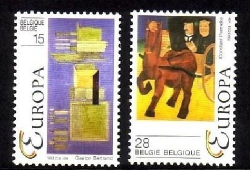 BELGIEN MI-NR. 2553-2554 POSTFRISCH(MINT) EUROPA 1993 - ZEITGENÖSSISCHE KUNST