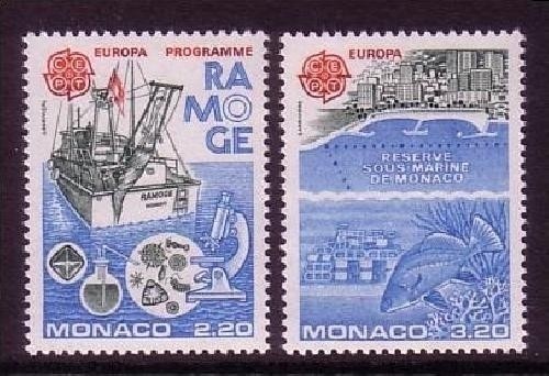 MONACO MI-NR. 1746-1747 POSTFRISCH(MINT) EUROPA 1986 NATUR- und UMWELTSCHUTZ SCHIFF FISCH