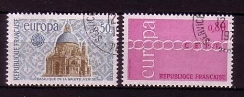 FRANKREICH MI-NR. 1748-1749 o EUROPA 1971 - KETTE