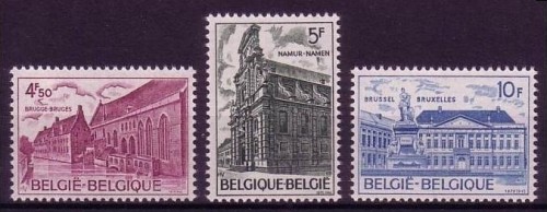 BELGIEN MI-NR. 1821-1823 POSTFRISCH(MINT) MITLÄUFER 1975 EUROPÄISCHES DENKMALSCHUTZJAHR