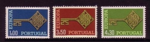 PORTUGAL MI-NR. 1051-1053 POSTFRISCH(MINT) EUROPA 1968 KREUZBARTSCHLÜSSEL