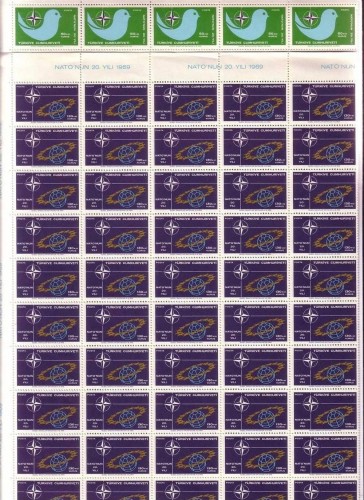 TÜRKEI MI-NR. 2120-2121 POSTFRISCH(MINT) halber Bogen NATO 1969