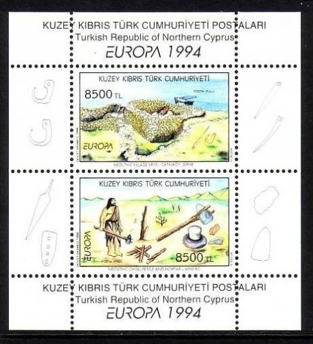TÜRKISCH ZYPERN BLOCK 13 POSTFRISCH(MINT) EUROPA 1994 ENTDECKUNGEN und ERFINDUNGEN