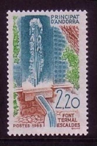 ANDORRA FRANZÖSISCH MI-NR. 392 POSTFRISCH(MINT) KURWESEN 1988 THERMALQUELLE
