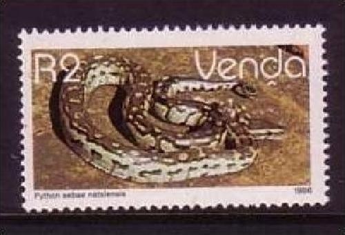 VENDA MI-NR. 136 POSTFRISCH(MINT) REPTILIEN 1986 FELSENPYTHON