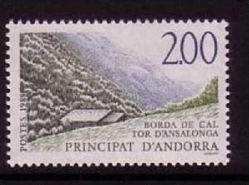 ANDORRA FRANZÖSISCH MI-NR. 393 POSTFRISCH(MINT) TOURISMUS BAUERNHOF