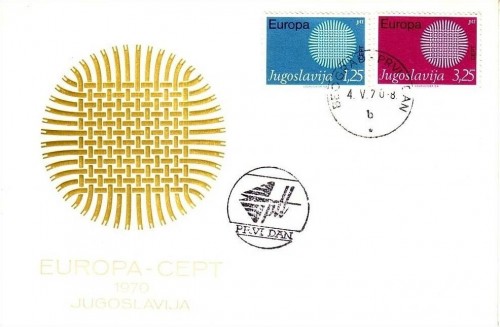 JUGOSLAWIEN MI-NR. 1379-1380 FDC CEPT 1970