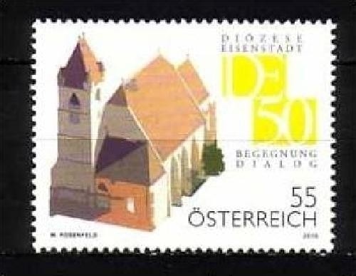 ÖSTERREICH MI-NR. 2885 POSTFRISCH(MINT) DIOZÖSE EISENSTADT DOM ST. MARTIN 2010