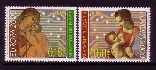 BULGARIEN MI-NR. 4453-4454 POSTFRISCH(MINT) EUROPA 2000 LEONARDO DA VINCI