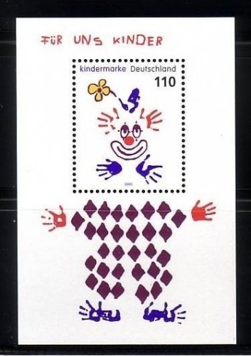DEUTSCHLAND BLOCK 53 POSTFRISCH(MINT) FÜR UNS KINDER 2000 CLOWN